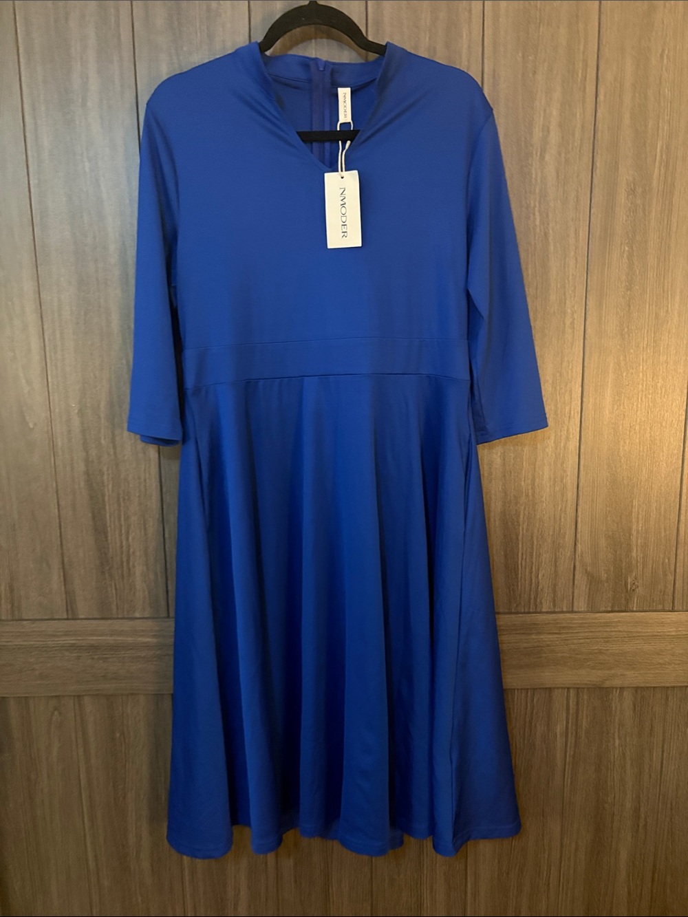 NModer Royal Blue A-Line Dress with Tag